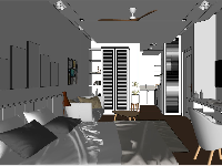 Miễn phí mẫu thiết kế nội thất căn hộ cho thuê mini