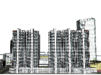 Miễn phí model Tòa nhà văn phòng file sketchup