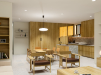 Miễn phí sketchup nội thất khách bếp