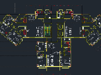 Miễn phí tải file cad mặt bằng căn hộ chung cư 2 phòng ngủ