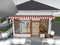 su quán cafe,file su quán cafe,file sketchup quán cafe