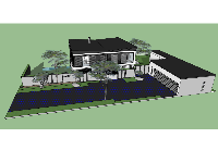 Miễn phí thiết kế biệt thự dựng trên sketchup