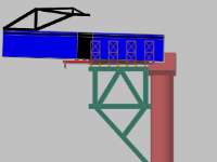 Mô hình Cad 3D trong cầu Đúc Hẫng