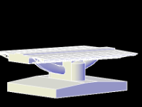 Mô hình Cad 3D trụ cầu vòm