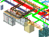 Mô hình Revit MEP (hệ thống cơ điện) khách sạn 5 sao Marriot