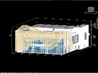 Model 3d thiết kế nhà cộng đồng mẫu 2 tầng 26x31m(kiến trúc+3d)