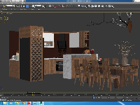 bàn ăn 3d,Model 3dmax bàn ăn đồng gia,bộ 3dmax bàn ghế đồng gia,bàn ăn đồng gia