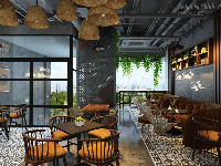 cafe,quán cafe,nội thất quán cafe,3dmax phòng trà