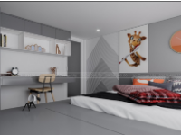 Model 3DMax phòng ngủ con | phòng ngủ cho bé
