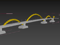 Model 3dsmax2017 cầu rồng đà nẵng