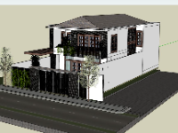 Model mẫu biệt thự villa 2 tầng