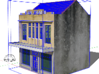 nhà 2 tầng file su,model su nhà 2 tầng,model 3d nhà 2 tầng,file 3d nhà 2 tầng