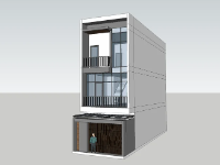 Model nhà phố 3 tầng .skp