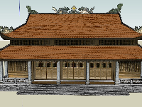 Model phối cảnh ngôi chùa tuyệt đẹp