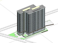 Model Revit - Chung cư 23 tầng (hs thiết kế sơ bộ)