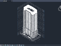 Model revit 2019 thiết kế kiến trúc và MEPF 21 tầng 20x41m(kiến truc+cấp thoát nươc+điều hòa thông gió)