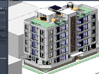 Model revit chung cư mini thấp tầng