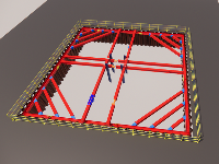 Model Revit hệ Shoring - hệ giằng chống đào đất