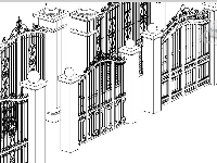 Model revit thư viện mẫu cửa cổng