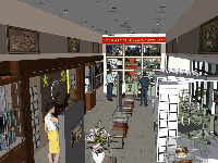 Model Sketchup 2015 phòng truyền thống hàng cổ viện bảo tàng