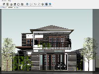 Sketchup biệt thự 2 tầng,Su 2017 biệt thự hiện đại,sketchup biệt thự,su biệt thự 2 tầng