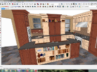 Model sketchup 2017 tủ bếp