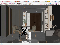 nội thất chung cư,Sketchup nội thất chung cư,Model nội thất,Sketchup chung cư,nội thất phòng khách