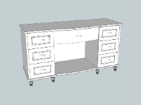 bàn trang điểm,Model 3d bàn trang điểm,file sketchup bàn trang điểm,file su bàn trang điểm,model su bàn trang điểm