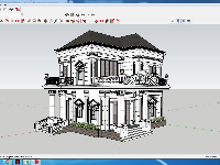 Model Sketchup biệt thự 2 tầng . Phù hợp học tập, nghiên cứu tham khảo