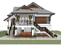 biệt thự 2 tầng,biệt thự sketchup,sketchup biệt thự,Model sketchup biệt thự,sketchup biệt thự 2 tầng,thiết kế biệt thự 2 tầng