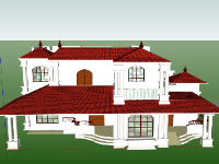 biệt thự 2 tầng,Model sketchup biệt thự,sketchup biệt thự 2 tầng,biệt thự  tầng