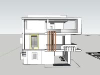 biệt thự 3 tầng,su biệt thự,biệt thự sketchup