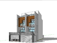 sketchup biệt thự 4 tầng,model su biệt thự 4 tầng,model 3d biệt thự 4 tầng,file su biệt thự 4 tầng