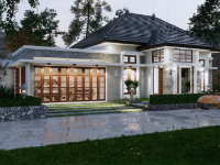 Model Sketchup biệt thự vườn 1 tầng