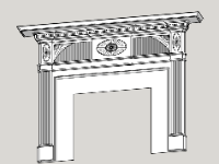 Model sketchup các mẫu ốp cửa chính, cửa sổ