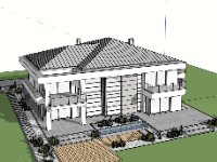 sketchup nhà phố,sketchup nhà ở,3d nhà dân,sketchup nhà ở gia đình