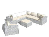 Model sketchup ghế sofa tuyệt đẹp