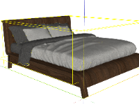 Model sketchup giường ngủ đồng gia mới nhất