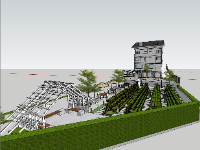 Model sketchup homestay mới nhất