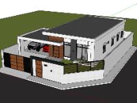 nhà 1 tầng,su nhà 1 tầng,sketchup nhà 1 tầng