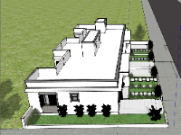 sketchup nhà phố 1 tầng,model 3d nhà phố 1 tầng,model su nhà phố 1 tầng,file su nhà phố 1 tầng,file 3d nhà phố 1 tầng