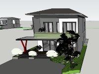 sketchup nhà phố,model 3d nhà phố,model su nhà phố,file su nhà phố,file 3d nhà phố
