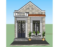 Model Sketchup nhà cấp 4