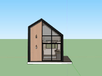 nhà cấp 4 sketchup,model su nhà cấp 4 đẹp,file thiết kế nhà cấp 4