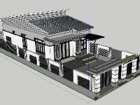 nhà cấp 4,nhà cấp 4 sketchup,sketchup nhà cấp 4,su nhà cấp 4