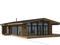 nhà cấp 4 đẹp,sketchup nhà cấp 4 hiện đại,phối cảnh nhà cấp 4,mẫu sketchup nhà cấp 4