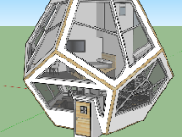 sketchup nhà rubik,file 3d  nhà rubik,model su  nhà rubik,file su  nhà rubik