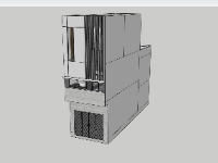 Model sketchup nhà lô phố 3 tầng 3.6x11.2m