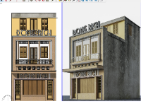 File su nhà phố,3d nhà phố,phối cảnh 3d nhà phố,model su nhà phố,model nhà phố