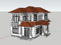 nhà phố 2 tầng mái nhật,su nhà phố,sketchup nhà phố,sketchup nhà phố 2 tầng,su nhà phố 2 tầng